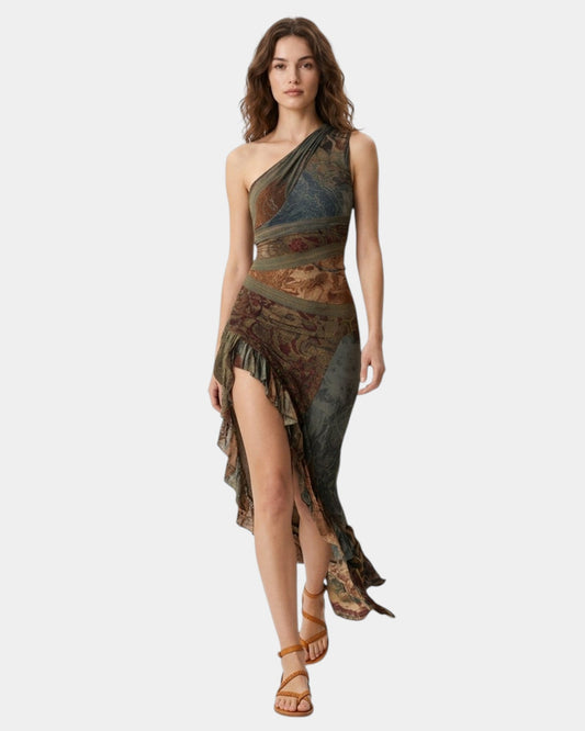 Cyrielle | Robe à imprimé ethnique